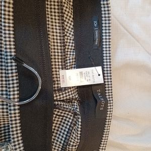 Talbots Size 10P, skinny ankle, black checkef